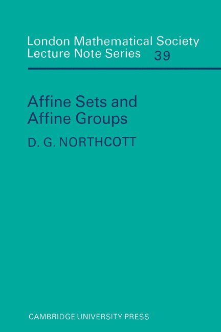 Affine Sets and Affine Groups 1