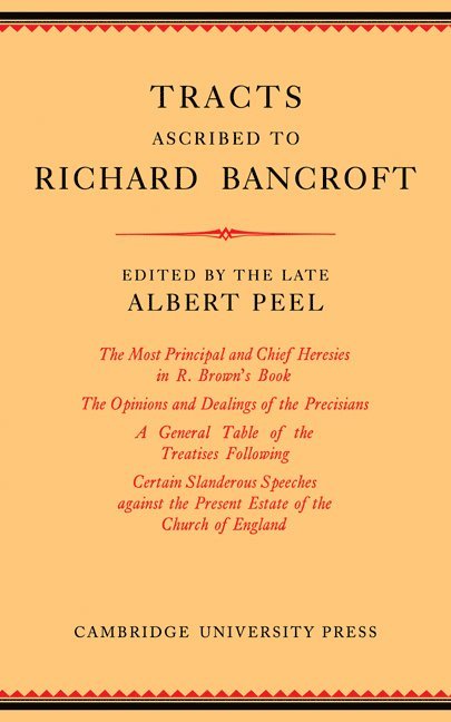 Tracts Ascribed to Richard Bancroft 1