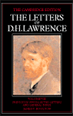 bokomslag The Letters of D. H. Lawrence: Volume 8, Previously Unpublished Letters and General Index
