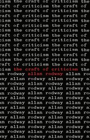 The Craft of Criticism
