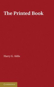 Harry G. Aldis, John Carter, E. A. Crutchley - Printed Book, Häftad