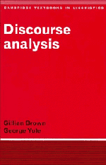 Gillian Brown, George Yule - Discourse Analysis, Inbunden