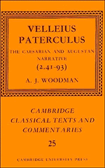 Paterculus, A. J. Woodman - Velleius Paterculus, Inbunden