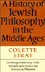 A History of Jewish Philosophy in the Middle Ages