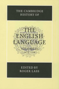 bokomslag The Cambridge History of the English Language