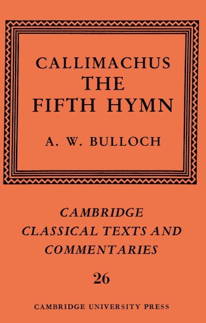 Callimachus: The Fifth Hymn 1