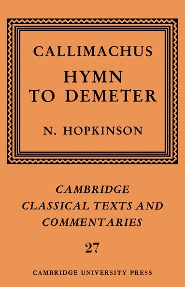 bokomslag Callimachus: Hymn to Demeter