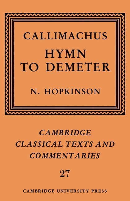 Callimachus: Hymn to Demeter 1