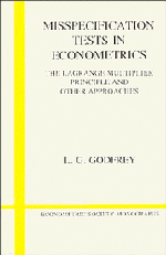 L. G. Godfrey - Misspecification Tests in Econometrics, Inbunden