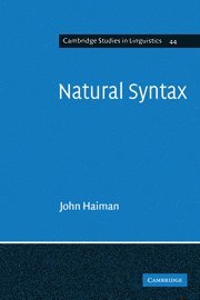 John Haiman - Natural Syntax, Inbunden