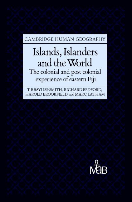 Tim (University of Cambridge) Bayliss-Smith, New Zealand) Bedford, Richard (University of Canterbury, Christchurch, Canberra) Brookfield, Harold (Australian National University, Marc Latham, Tim Bayliss-Smith, Richard Bedford, Harold Brookfield - Islands, Islanders and the World, Inbunden