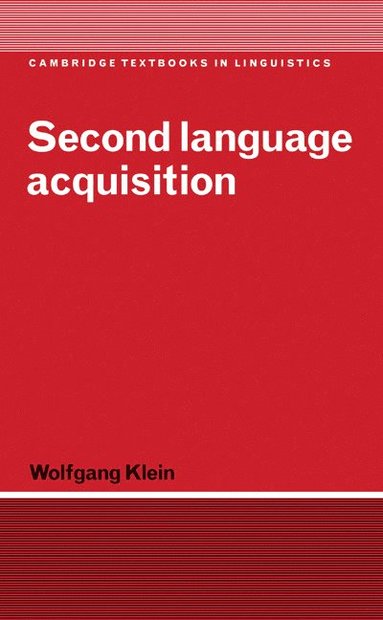 bokomslag Second Language Acquisition