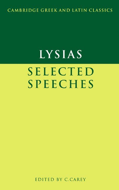 Lysias: Selected Speeches 1