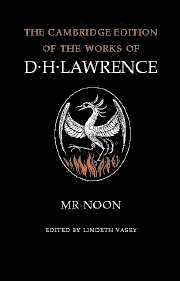 D. H. Lawrence, Lawrence D. H., Lindeth Vasey - Mr Noon, Häftad