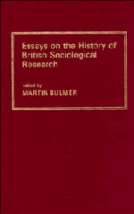 bokomslag Essays on the History of British Sociological Research