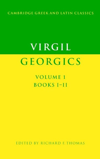 Virgil, Richard F. Thomas - Virgil: Georgics: Volume 1, Books I-II, Häftad