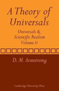 bokomslag A Theory of Universals: Volume 2