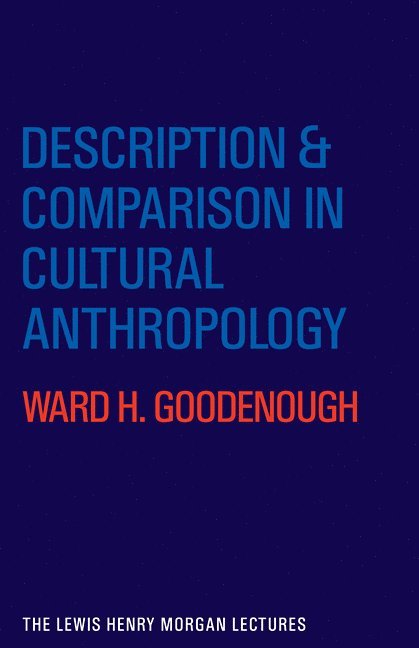 Description and Comparison in Cultural Anthropology 1