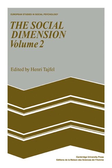 bokomslag The Social Dimension: Volume 2