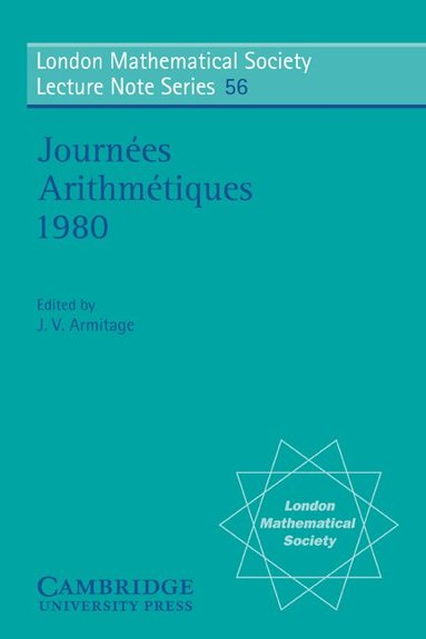 J. V. Armitage - Journées Arithmétiques 1980, Häftad