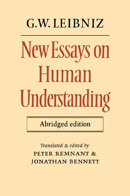 New Essays on Human Understanding Abridged edition 1