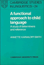 Annette Karmiloff-Smith - A Functional Approach to Child Language, Häftad