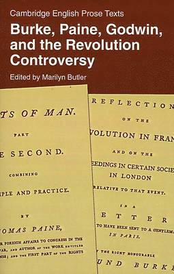Marilyn Butler - Burke, Paine, Godwin, and the Revolution Controversy, Häftad