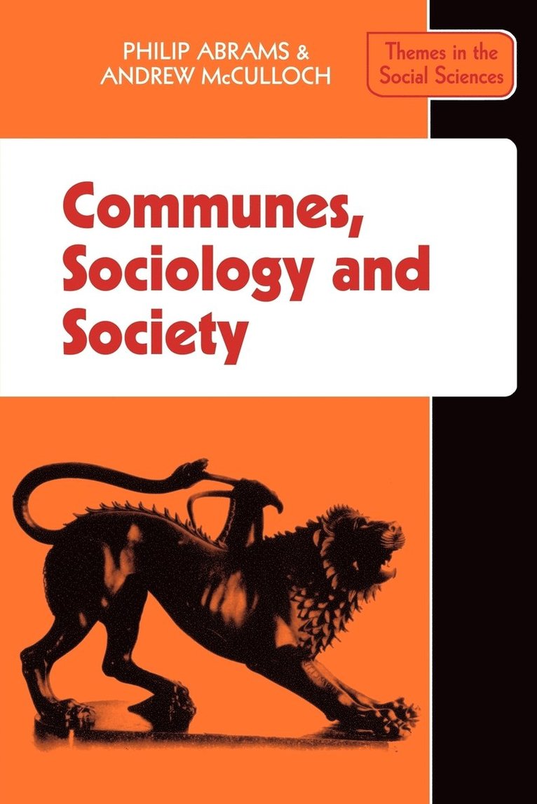 Communes, Sociology and Society 1