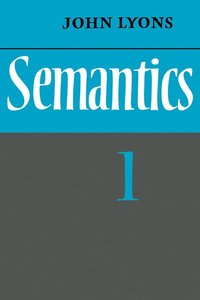 bokomslag Semantics: Volume 1