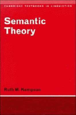bokomslag Semantic Theory