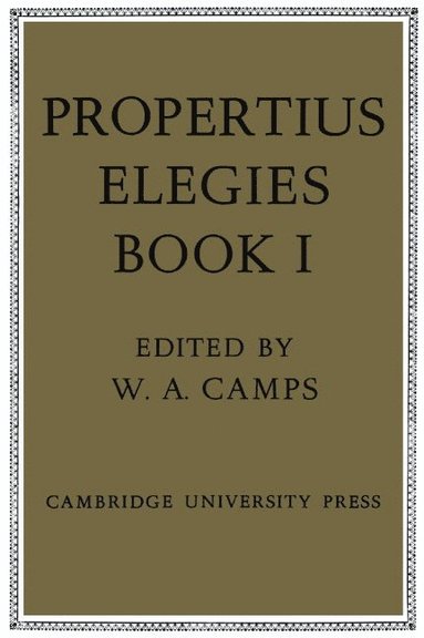 bokomslag Propertius: Elegies