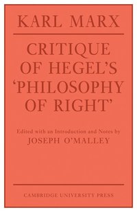bokomslag Critique of Hegel's 'Philosophy Of Right'