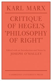 bokomslag Critique of Hegel's 'Philosophy Of Right'