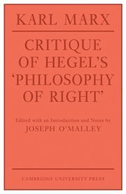 bokomslag Critique of Hegel's 'Philosophy Of Right'