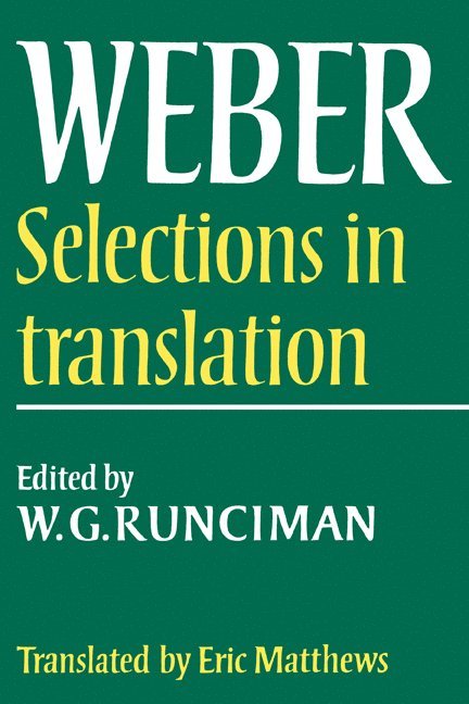 Max Weber: Selections in Translation 1