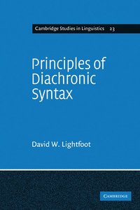 bokomslag Principles of Diachronic Syntax