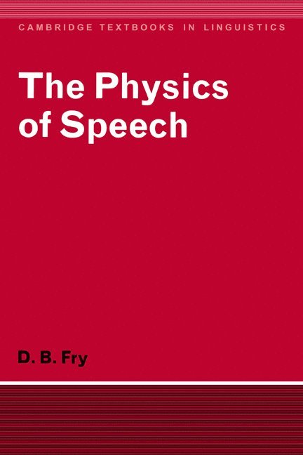 The Physics of Speech 1