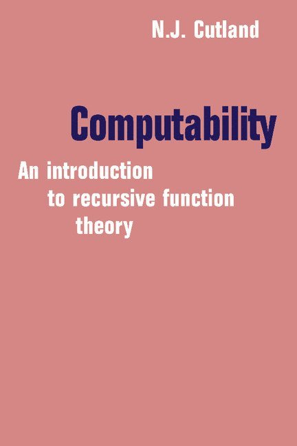 Nigel Cutland, Nigel J. Cutland - Computability, Häftad