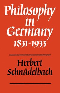 bokomslag Philosophy in Germany 1831-1933