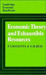 bokomslag Economic Theory and Exhaustible Resources