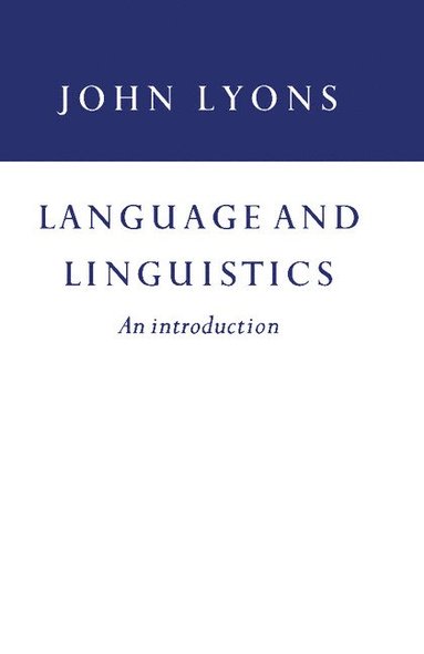 bokomslag Language and Linguistics