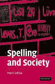 Spelling and Society 1