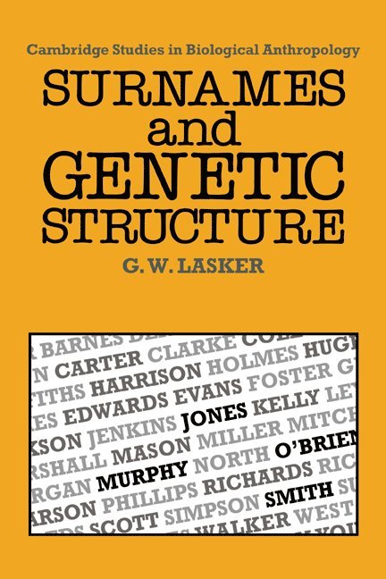 Surnames and Genetic Structure 1