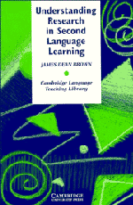 James Dean Brown - Understanding Research in Second Language Learning, Inbunden