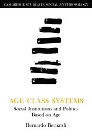 Bernardo Bernardi - Age Class Systems, Inbunden