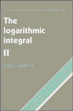 The Logarithmic Integral: Volume 2 1