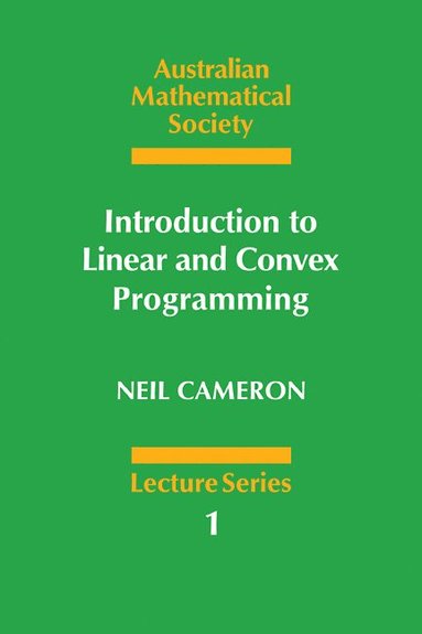 bokomslag Introduction to Linear and Convex Programming