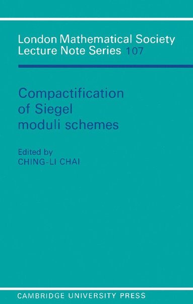 bokomslag Compactification of Siegel Moduli Schemes