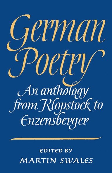 bokomslag German Poetry