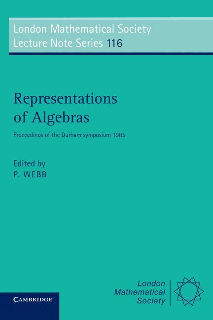 Representations of Algebras 1